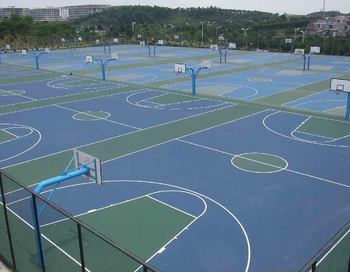 硅PU籃球場 硅PU籃球場