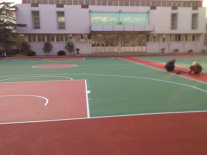 上海利德電子廠球場施工