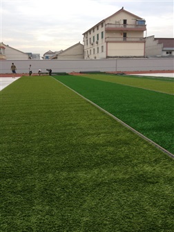 蘇州小學(xué)球運動場施工中